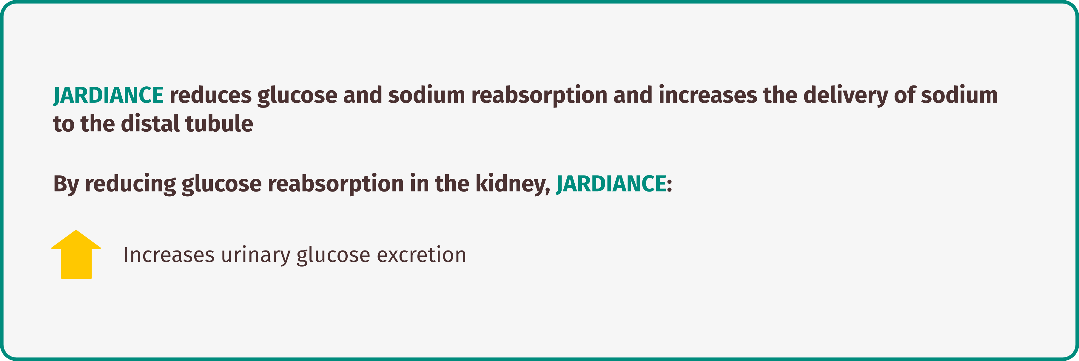 JARDIANCE works by inhibiting SGLT2
